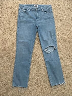 Paige Distressed Skyline Ankle Peg